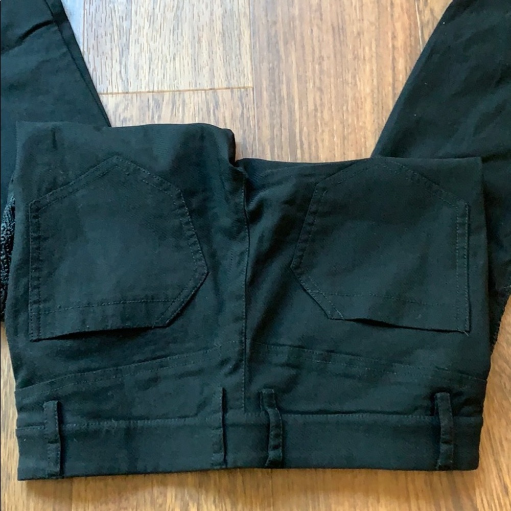 Bebe Black Pants Lace 00 - Picture 4 of 5